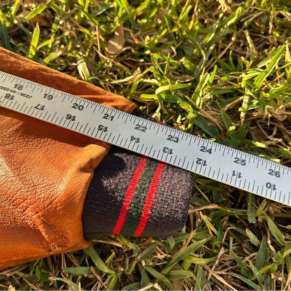 Vintage Gant Wool & Leather Varsity Color Block Bomber Wool Flyer Jacket Mens XL - Picture 11 of 12